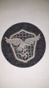 Нарукавная нашивка шофер Люфтваффе (Luftwaffenfahrer). Оригинал.