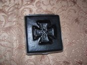 Портсигар из кожи "Железный крест"
