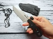 Нож с фиксированным клинком от компании Cold Steel. Модель Mini Tac® Bowie (49HCF). Оригинал.