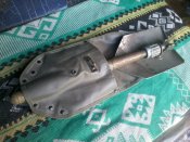 Двухсоставная военная складная лопатка армии Австри. Оригинал, с чехлом. (лот №8)