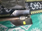 Двухсоставная военная складная лопатка армии Австри. Оригинал, с чехлом. (лот №8)