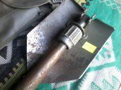 Двухсоставная военная складная лопатка армии Австри. Оригинал, с чехлом. (лот №8)
