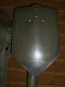 Двухсоставная военная складная лопатка армии Австрии. Оригинал, с чехлом. (лот №VI)
