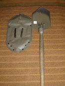 Двухсоставная военная складная лопатка армии Австрии. Оригинал, с чехлом. (лот №VI)