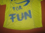 Спортивная термофутболка Run for Fun - жёлтая, Kalenji. Размер ** (лот №1.8)