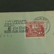 3- рейх. Конверт с печатью филателистов Германии!