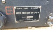 U.s. army signal radio receiver bc-348n