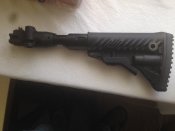 Приклад телескопический складной c аммортизатором Fab Defense для АК-47/74