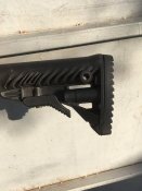 Приклад телескопический складной c аммортизатором Fab Defense для АК-47/74
