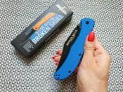 Складной нож от компании Cold Steel. Модель Broken Skull IV (Blue). Оригинал