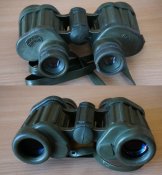 Военный бинокль Hensoldt/Wetzlar 8х30 (Zeiss) с дальномерной шкалой, в резиновой броне.