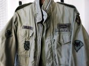 US Army M65 coat cold weather field OG-107. Контракт 1969 года. M-R