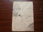 Письмо - трех-угольник  от 13 апреля 1942 года .