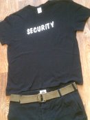 Army Tex  шорты с ремнем + футболка Security