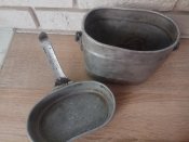 Котелок с крышкой немецкий алюминиевый