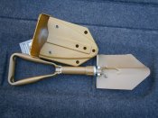 Лопата сапёрная складная BW 27038. Макс Фукс, Германия, койот, в пластиковом чехле.