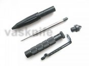 Тактическая ручка uzi tacpen2 glassbreaker (реплика) black