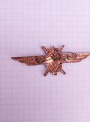 знак летной классности ВВС СССР и чистое удостоверение штурмана