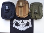 Тактическая сумка олива поясная EDC, барсетка баф череп в подарок
