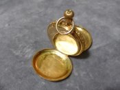 Золотые жилетные часы Waltham