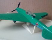Модель самолёта Ил 2 в металле времен СССР