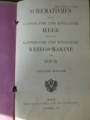 Австро-Венгрия.Табель офицерского состава армии и флота на 1901г.