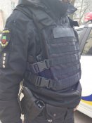 Плитоноска Черная Полиция СБУ охрана Плейт керриер бронежилет без плит