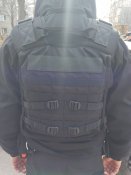 Плитоноска Черная Полиция СБУ охрана Плейт керриер бронежилет без плит