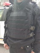 Плитоноска Черная Полиция СБУ охрана Плейт керриер бронежилет без плит