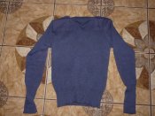 Свитер 100% шерсть Jersey Man's Heavy Blue Grey голубой ВВС Британия size 74/S/44-46р.