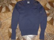 Свитер 100% шерсть Jersey Man's Heavy Blue Grey  голубой ВВС Британия size 74/S/44-46р. №2