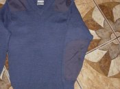 Свитер 100% шерсть Jersey Man's Heavy Blue Grey  голубой ВВС Британия size 74/S/44-46р. №2