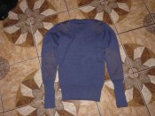 Свитер 100% шерсть Jersey Man's Heavy Blue Grey  голубой ВВС Британия size 74/S/44-46р. №2