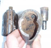 польская 46мм минометная мина ММГ 46mm granat, заготовка разрезной макет