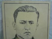 Фото, открытка с портретом офицера РККА  Базарова, 1942 г