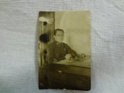 Фото, открытка с портретом офицера РККА  Базарова, 1942 г