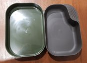 Кемпинг бокс-набор тарелок Wildo Camp-a-box®, olive. Швеция, оригинал. Новый