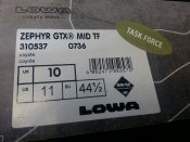 Тактичні черевики Lowa Zephyr Gtx Mid Tf, розмір 44 1/2, колір Coyote. Новий товар.