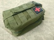 Аптечный быстросъемный подсумок с платформой MOLLE | Олива (1 шт.)