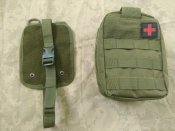 Аптечный быстросъемный подсумок с платформой MOLLE | Олива (1 шт.)
