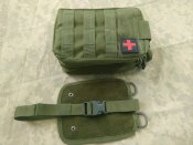Аптечный быстросъемный подсумок с платформой MOLLE | Олива (1 шт.)