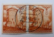 Почтовые марки генерал-губернаторства Польша. Сцепка