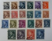 Почтовые марки протектората Богемия и Моравия (22 шт). Гитлер