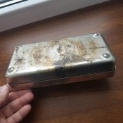 Тубус аппарата прямого переливания крови в полевых условиях. Клеймо Рейхспатента