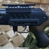 Кронштейн крепления тактический двойной с рычагом быстросъема. Блиц.