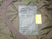 Подстёжка-утеплитель в парку или куртку - олива, большого размера 190/124. Армия Великобритании №3/1