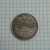 Копия редкой медали периода 3 Рейха.штамп.медный сплав.