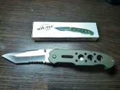 Ніж Mil-Tec One-Hand Tantoo Knife, колір олива. Новий товар.