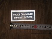 Лот № А2434 Липучка "Police community support officer" на униформу (11*4 cm) от 1 грн.