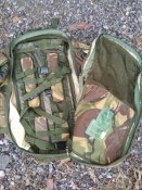 Рюкзак камуфляж оригинал, с 2-мя карманами - Field Pack, DPM, IRR, Transponder AJK. Б/у №3